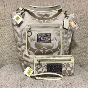 💋Coach Jacquard Bag & Matching Wallet💋